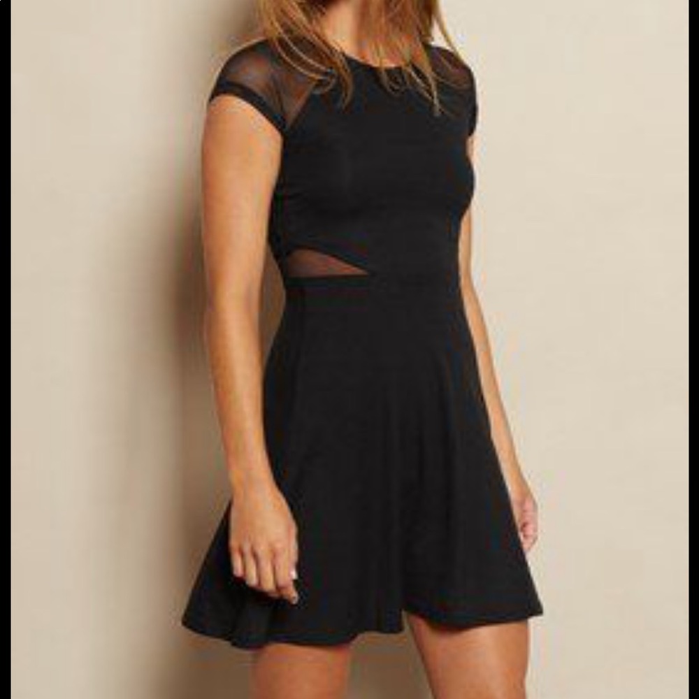 Garage Mesh Peek a Boo Dress
